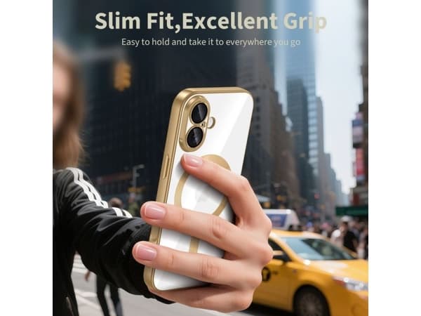 Tech-Protect MagFlex MagSafe Case for iPhone 17 - Transparent Gold