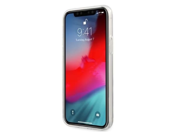 AMG Electroplate vertikalt skal till iPhone 12 / iPhone 12 Pro - transparent