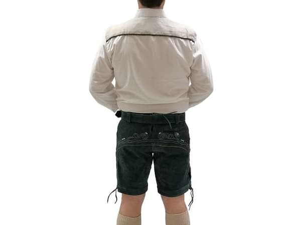 Äkta läderhosen, blå