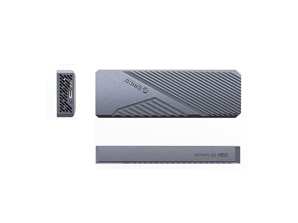 M.2 NVME USB-C 3.2 20Gbps -asematasku - harmaa