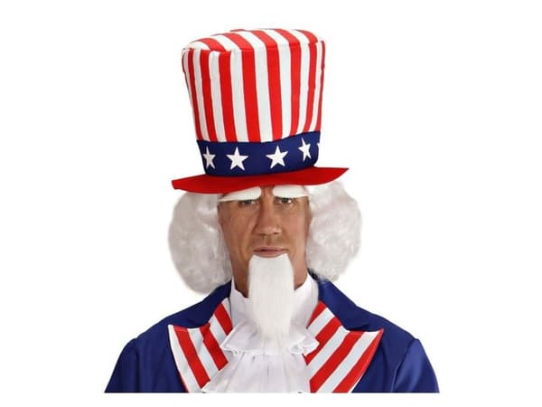 Uncle Sam paryk og skæg