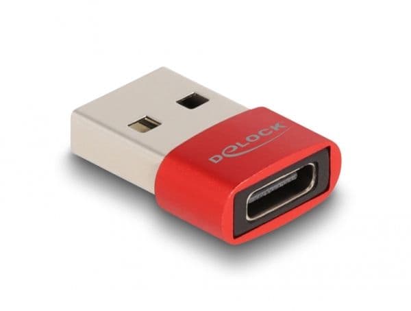 DeLOCK 60050, USB C, USB A, Punainen