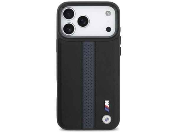 BMW M perforert stripe logo MagSafe-deksel til iPhone 17 Pro Max - blå