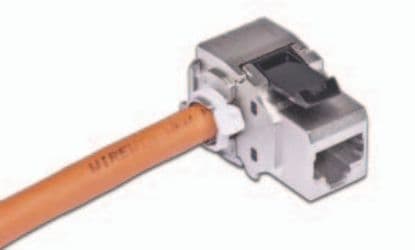 Triotronik WKS JACK KAT6A STP 90, Metallisk