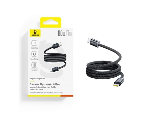 Hurtel: Baseus Dynamic 4 Pro snabb USB-C-kabel - USB-C 100W 1 m - svart