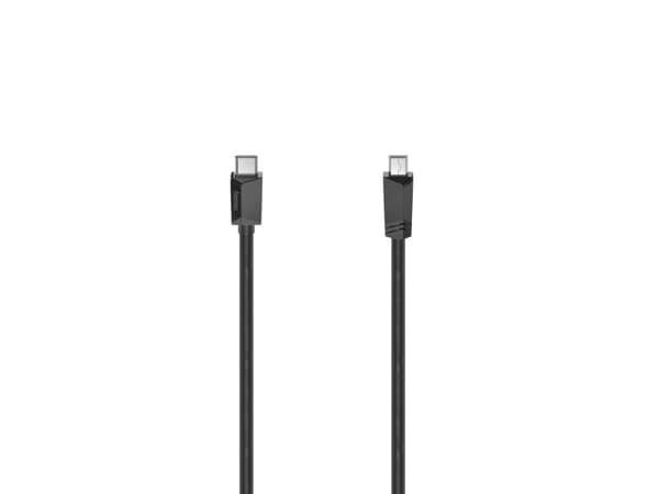 Hama 00200643, 0,75 m, USB C, Mini-USB A, USB 2.0, 480 Mbit/s, Sort