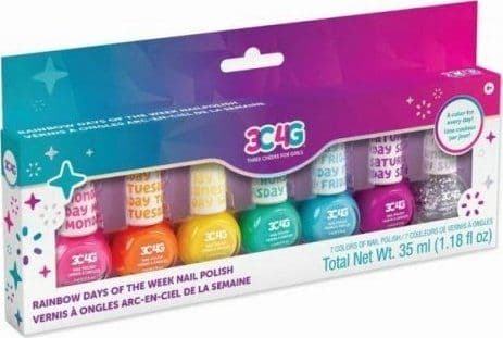 MAKE IT REAL nagellackset "Savaites vaivorykšte" 7 st