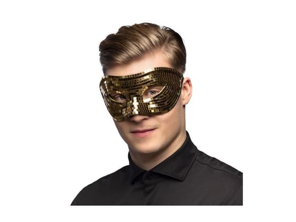 Disco ögonmask, guld