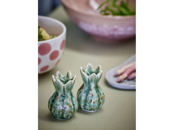 CREATIVE COLLECTION salt- & pepparkarset, Grön, stengods