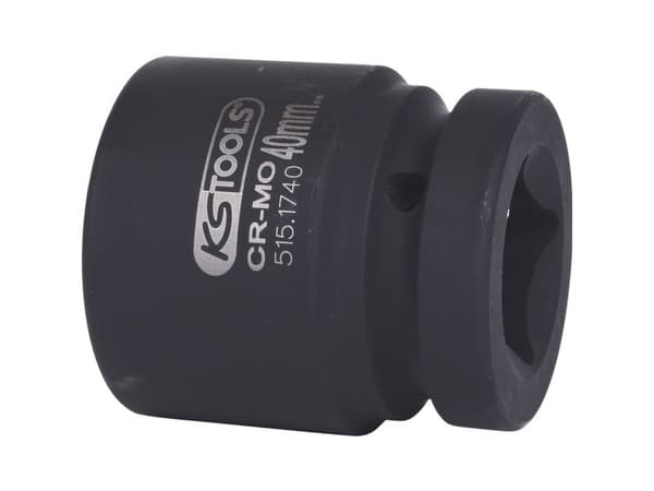 KS Tools 515.1740, Kraftpipe, Sort, 1 hoder, 1", Metrisk, 40 mm