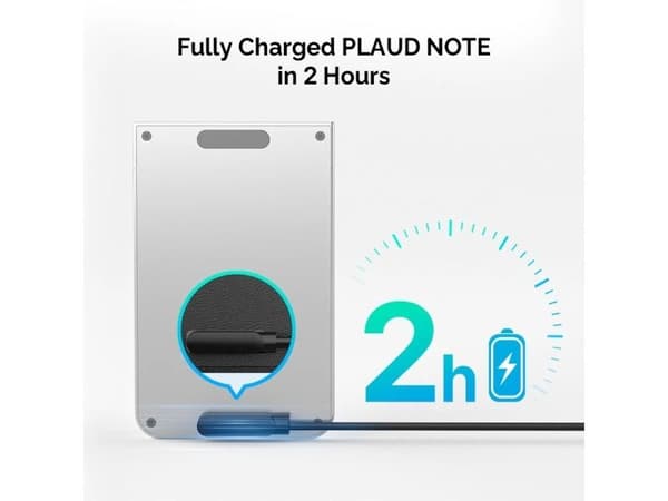PLAUD Note - Kabelsett - magnetisk til USB-C (hann) - lade og synkronisere, Safe Charge - svart