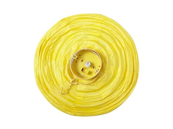 Gul LED-papirlampe, 30 cm