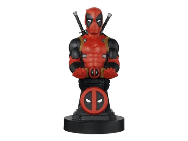 Utsøkt Gaming Cable Guys: Marvel - Deadpool, Phone eller Controller Holder. USB-kabel inkludert