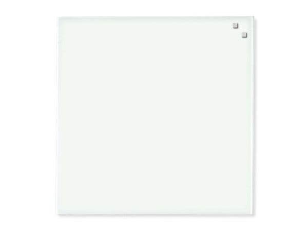 Magnetisk glastavle 45 x 45 cm hvid