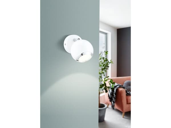 EGLO BIMEDA spotlight i krom och vitt