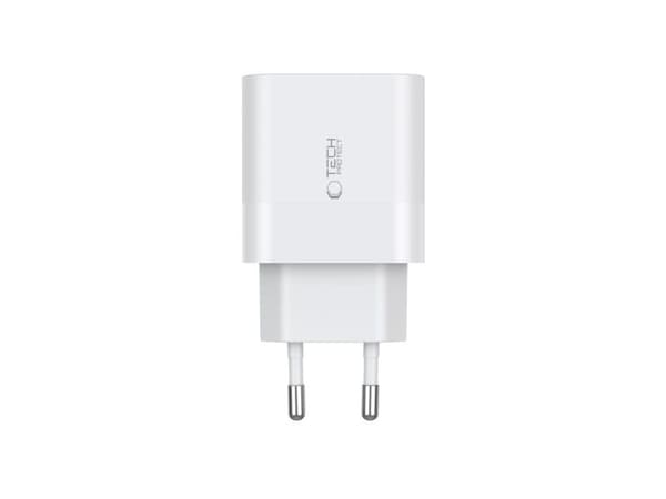 Tech-Protect C20W-lader 2x USB-C PD 20W - hvit