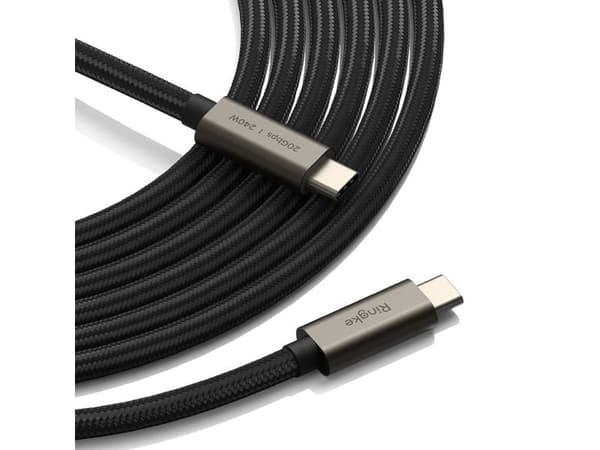 Ringke USB-C 3.2 Gen. PD240W-kabel 100 cm - sort