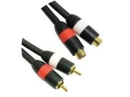 MicroConnect - Lydkabel - RCA hann til RCA hunn - 3 m
