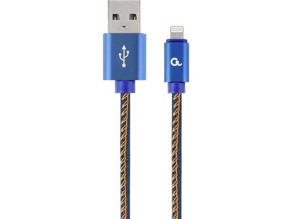 Cablexpert CC-USB2J-AMLM-2M-BL, 2 m, Lightning, USB A, Uros, Uros, Sininen