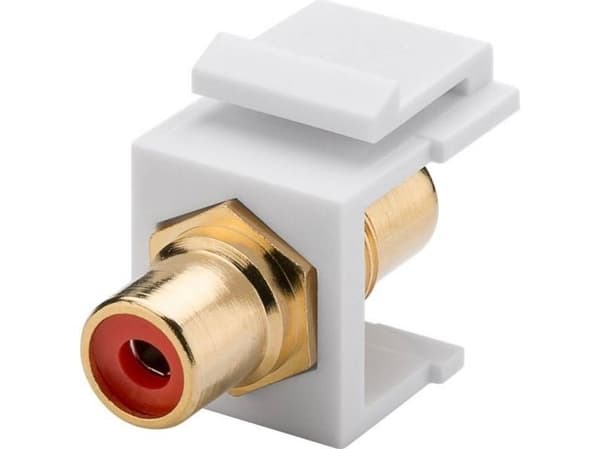 Goobay 79669, Flat, Rød, Hvit, RCA, RCA, Hunkjønn, Hunkjønn