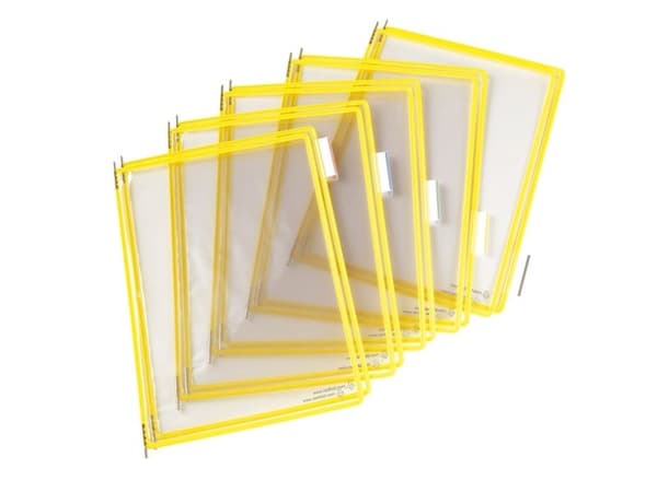 Tarifold Lommer PVC A4 10st Gul