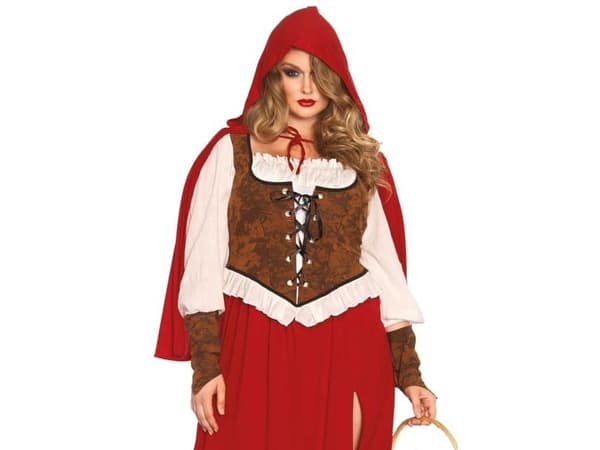 Woodland rødhætte kostume Plus