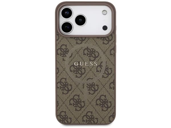 Guess 4G Ring Classic Logo MagSafe-deksel til iPhone 17 Pro Max - brun