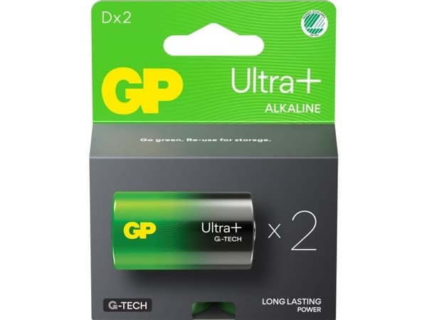 GP Ultra Plus alkaliparisto D 13AUP/LR20 2-pack 2-pack