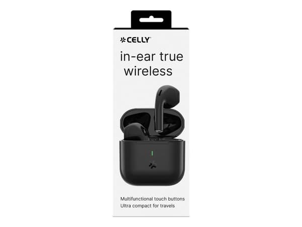 Celly COMPACTBK, Trådløs, Samtaler/musikk, 29 g, Hodetelefoner, Sort