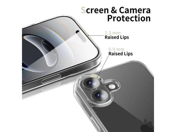 Tech-Protect FlexAir hybrid-skal för iPhone 17 - klar