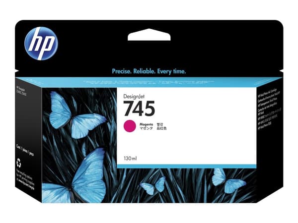 HP 745 - 130 ml - magenta - original - DesignJet - bläckpatron - för DesignJet Z2600 PostScript, Z5600 PostScript