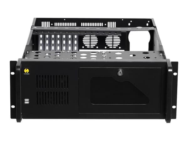 Netrack Server Case - Rackmonterbar 4U - utvidet ATX (E-ATX) - svart