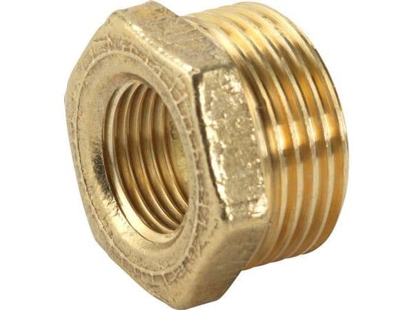 FIX-PRO Nippelmuffe 3/4 - 1/2 messing