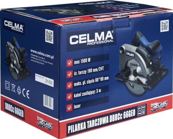 CELMA SIRKELSAG 1500W 190mm LASER