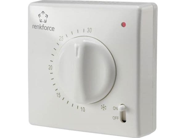 Renkforce romtermostat utenpåliggende dagsprogram 5 til 30 °C TR-93 (TR-93)