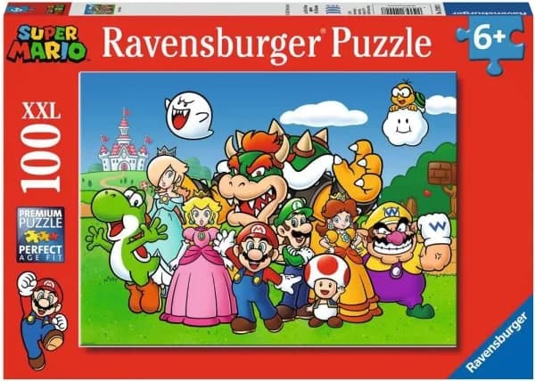 Ravensburger 100 Super Mario XXL boks med elementer