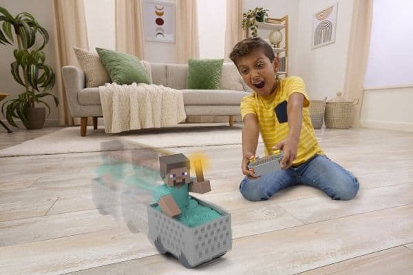 Minecraft RC Steve with Minecart