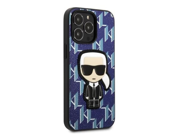 Karl Lagerfeld KLHCP13XPMNIKBL iPhone 13 Pro Max 6.7" hardcase blå/blå monogram ikonik patch