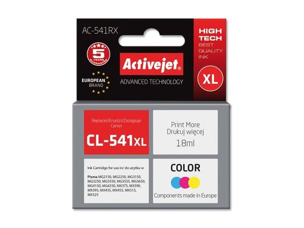 ACTIVEJET CL-541XL blekkpatron, CANON