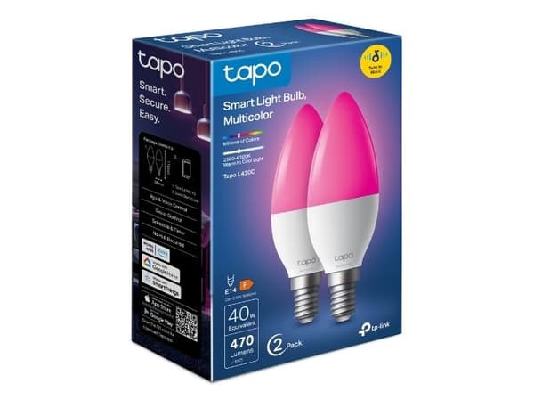TP-Link Tapo L430C, 4,8 W, 40 W, E14, 470 lm, 25000 timer, Multi