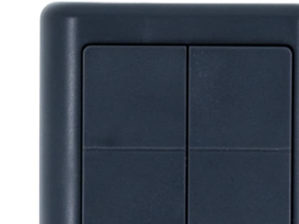 Shelly BLU Wall Switch 4 ZB DK - Charcoal Gray