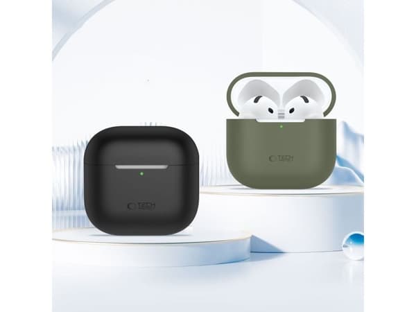 Tech-Protect silikonetui for Apple AirPods 4 - brungul