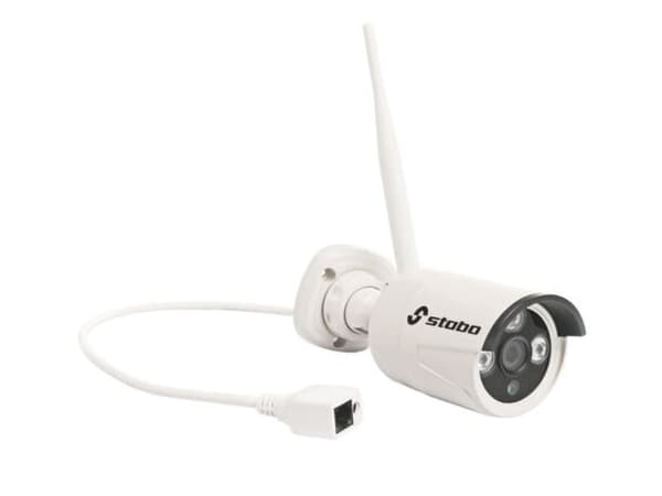 Stabo 51098, IP-säkerhetskamera, Utomhus, Innertak/vägg, Vit, Turret, IP66
