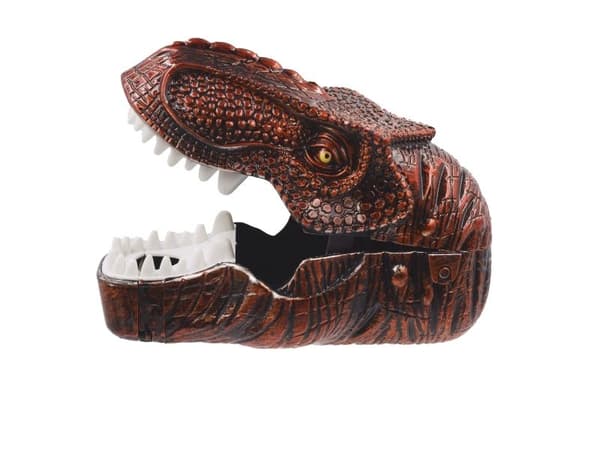 Dino head press & go med bil, 2 varianter