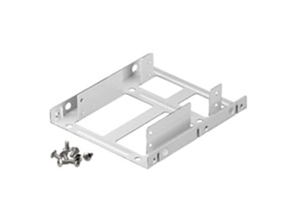 LogiLink AD0010, 2x 3,5", kantpanel, 2,5", Sort, plast, 122 mm