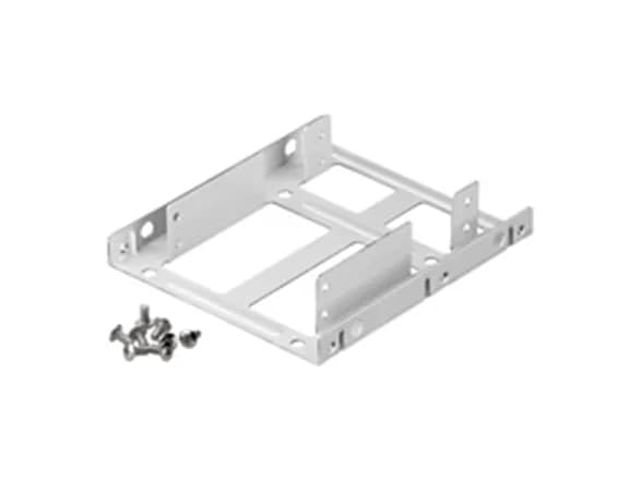 LogiLink AD0010, 2x 3,5", Rammepanel, Sort, 2.5", Plast, 122 mm