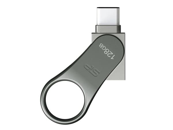 SILICON POWER Mobile C80 - USB flash-enhet - 128 GB - USB 3.0/USB typ C - titan