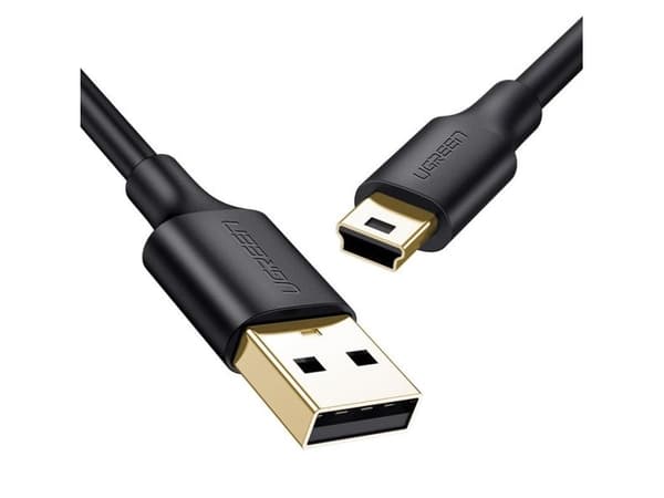 USB-kaapeli Ugreen USB-kaapeli - mini USB 480 Mbps 3 m musta (US132 10386)