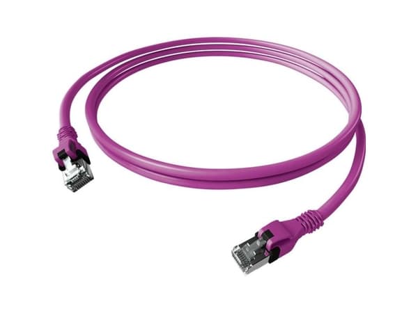 Easylan CPP1OVAVAVAV0050 RJ45 Nätverkskabel, patchkabel CAT 6A S/FTP 5 m Violett 1 st