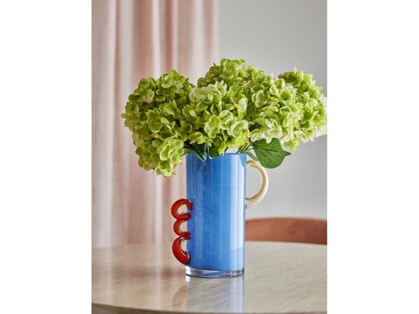 Bloomingville Carlie vas, blå, glas